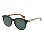Ted Baker Rund Sonnenbrille TB1721 51001 in Schwarz – 45° Seitenansicht