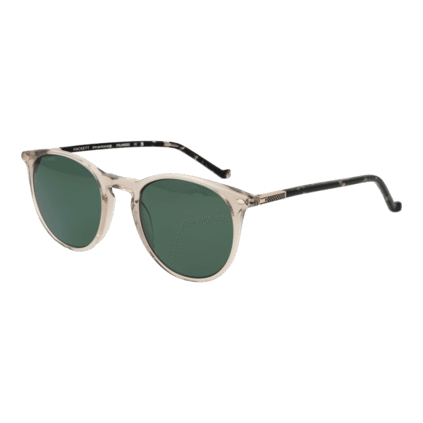 Hackett Savile Row Rund Sonnenbrille HSB929 49906P in Transparent – 45° Seitenansicht