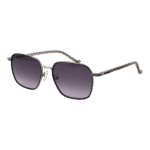 Hackett Bespoke Quadrat Sonnenbrille HSB931 54901 in Schwarz – 45° Seitenansicht