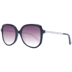 Ted Baker Schmetterling Sonnenbrille TB1717 54001 in Schwarz – 45° Seitenansicht