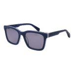 Ted Baker Rechteck Sonnenbrille TB1722 55691 in Blau – 45° Seitenansicht