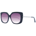 Ted Baker Quadrat Sonnenbrille TB1732 54001 in Schwarz – 45° Seitenansicht