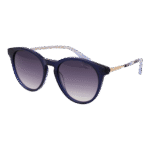 Ted Baker Rund Sonnenbrille TB1746 51657 in Blau – 45° Seitenansicht