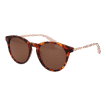Ted Baker Rund Sonnenbrille TB1746 51100 in Braun – 45° Seitenansicht