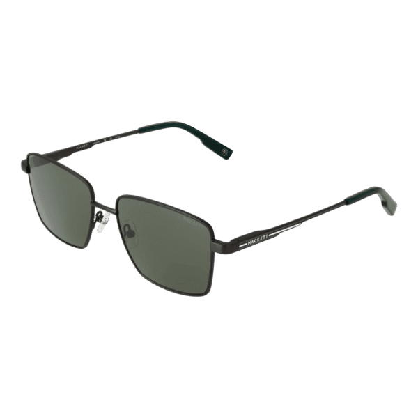 Hackett Rechteck Sonnenbrille HSK1154 56951 in Gunmetal – 45° Seitenansicht