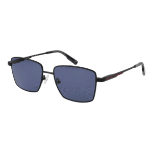 Hackett Rechteck Sonnenbrille HSK1154 56001 in Schwarz – 45° Seitenansicht
