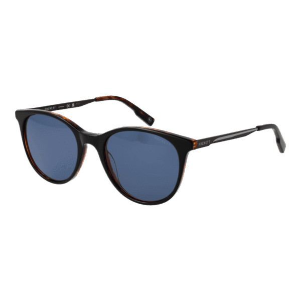 Hackett Rund Sonnenbrille HSK3350 51107 in Schwarz – 45° Seitenansicht