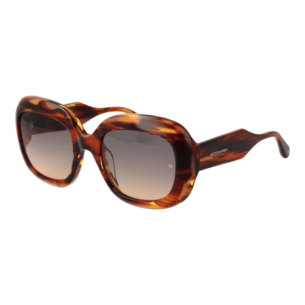 Scotch & Soda Schmetterling Sonnenbrille SS7035 54107 in Braun – 45° Seitenansicht