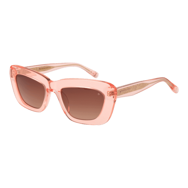 Scotch & Soda Katzenaugen Sonnenbrille SS7037 51236 in Rosa – 45° Seitenansicht