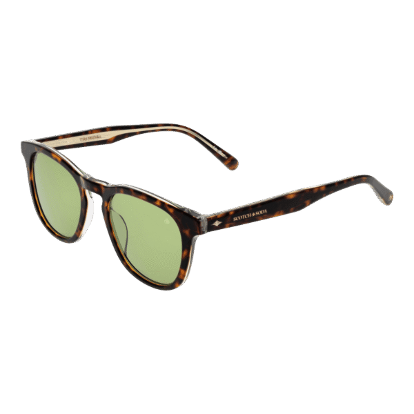 Scotch & Soda Rund Sonnenbrille SS8018 50102 in Braun – 45° Seitenansicht