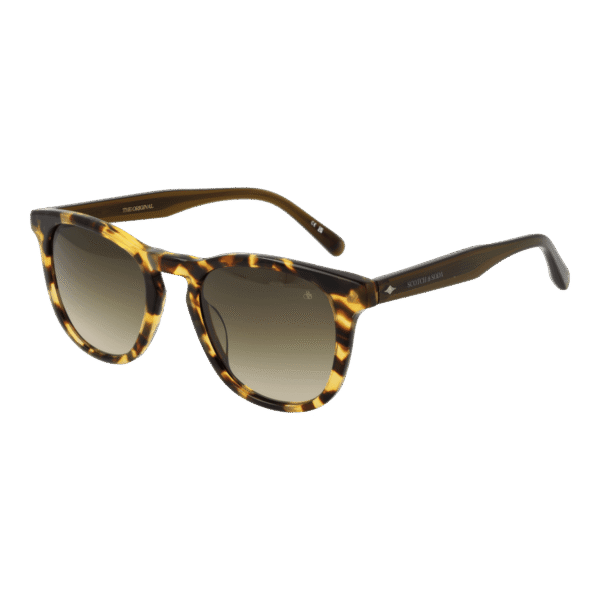 Scotch & Soda Rund Sonnenbrille SS8018 50193 in Braun – 45° Seitenansicht