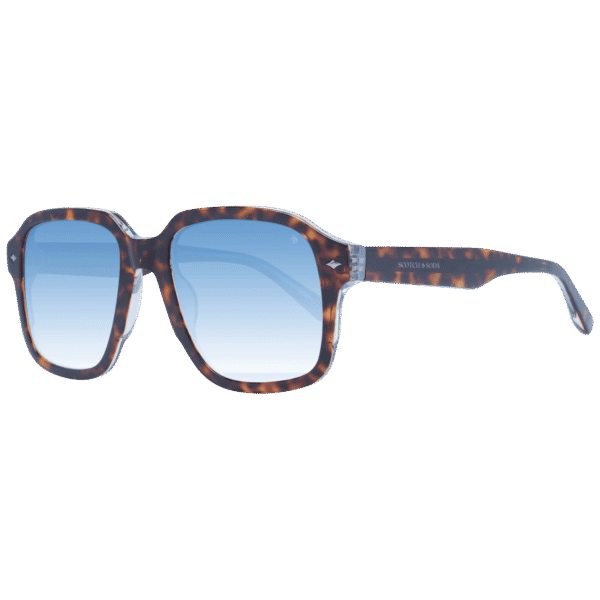 Scotch & Soda Quadrat Sonnenbrille SS8019 54102 in Braun – 45° Seitenansicht