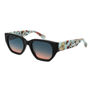Pepe Jeans Katzenaugen Sonnenbrille PJ7411 52090 in Schwarz – 45° Seitenansicht