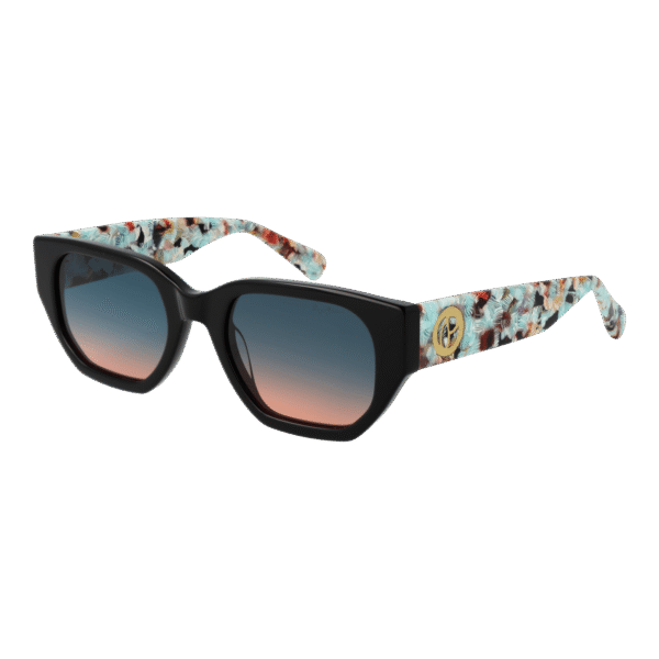 Pepe Jeans Katzenaugen Sonnenbrille PJ7411 52090 in Schwarz – 45° Seitenansicht
