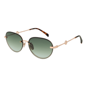 Maje Oval Sonnenbrille MJ7029 56405 in Gold – 45° Seitenansicht