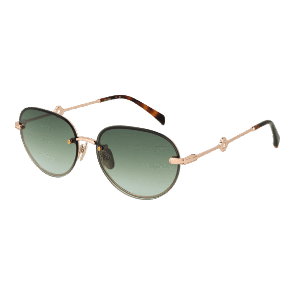 Maje Oval Sonnenbrille MJ7029 56405 in Gold – 45° Seitenansicht