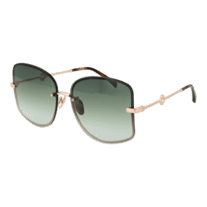 Maje Quadrat Sonnenbrille MJ7032 60405 in Rosé Gold – 45° Seitenansicht