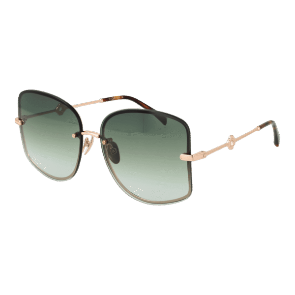 Maje Quadrat Sonnenbrille MJ7032 60405 in Rosé Gold – 45° Seitenansicht