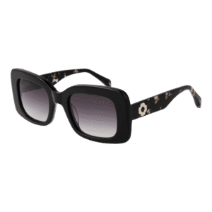 Maje Quadrat Sonnenbrille MJ5039 51022 in Schwarz – 45° Seitenansicht