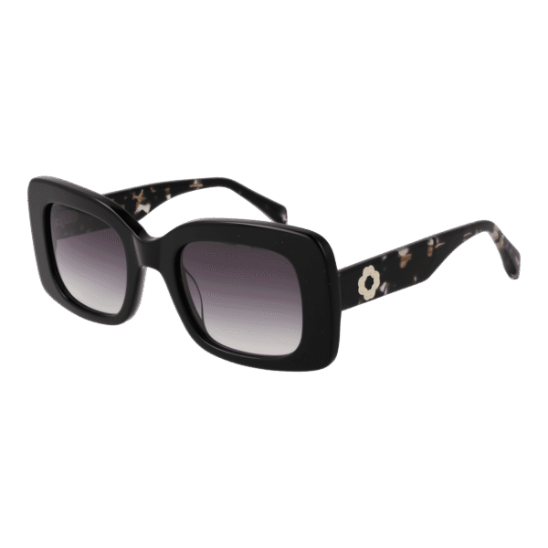 Maje Quadrat Sonnenbrille MJ5039 51022 in Schwarz – 45° Seitenansicht