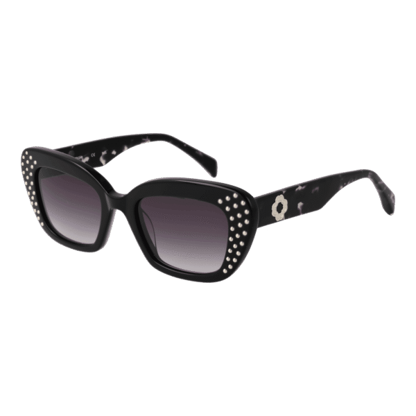 Maje Katzenaugen Sonnenbrille MJ5040 50001 in Schwarz – 45° Seitenansicht