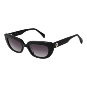 Maje Katzenaugen Sonnenbrille MJ5041 50001 in Schwarz – 45° Seitenansicht