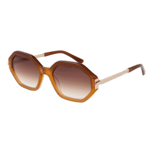 Sandro Rechteck Sonnenbrille SD6046 55104 in Braun – 45° Seitenansicht