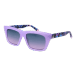 Benetton Rechteck Sonnenbrille BE5079 54725 in Lila – 45° Seitenansicht