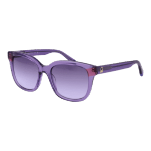 Benetton Quadrat Sonnenbrille BE5085 53748 in Lila – 45° Seitenansicht
