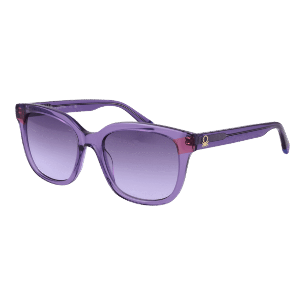 Benetton Sonnenbrille BE5085 53748 – 45° Seitenansicht Benetton Quadrat Sonnenbrille BE5085 53748 in Lila – 45° Seitenansicht