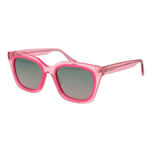 Benetton Quadrat Sonnenbrille BE5086 52210 in Rosa – 45° Seitenansicht