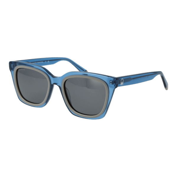 Benetton Sonnenbrille BE5086 52661 – 45° Seitenansicht Benetton Quadrat Sonnenbrille BE5086 52661 in Blau – 45° Seitenansicht