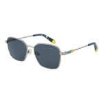 Benetton Quadtrat Sonnenbrille BE7040 55910 in Gunmetal – 45° Seitenansicht
