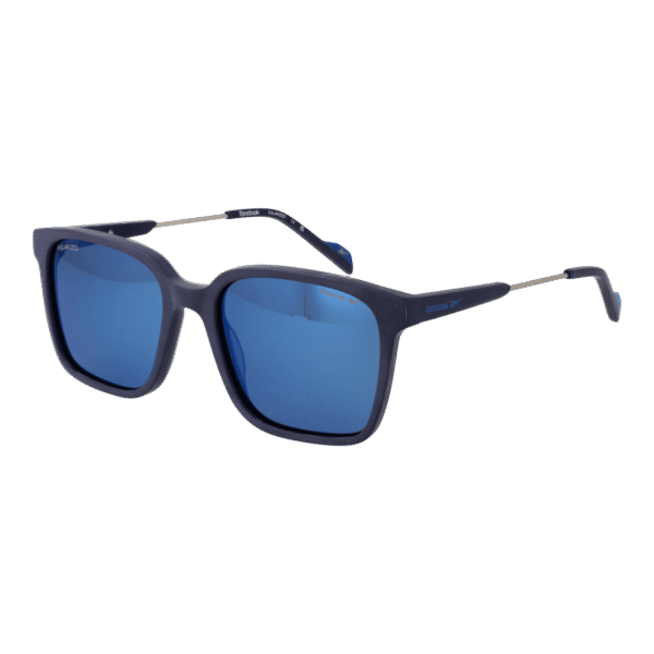 Reebok Sonnenbrille RBK5005 53677P – 45° Seitenansicht Reebok Quadrat Sonnenbrille RBK5005 53677P in Blau – 45° Seitenansicht
