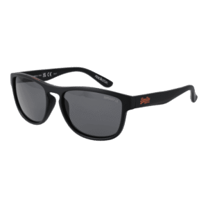 Superdry Panto Sonnenbrille SDS-ROCKSTAR 54104A in Schwarz – 45° Seitenansicht