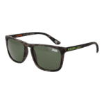 Superdry Rechteck Sonnenbrille SDS-SHOCKWAVE 55102 in Braun – 45° Seitenansicht
