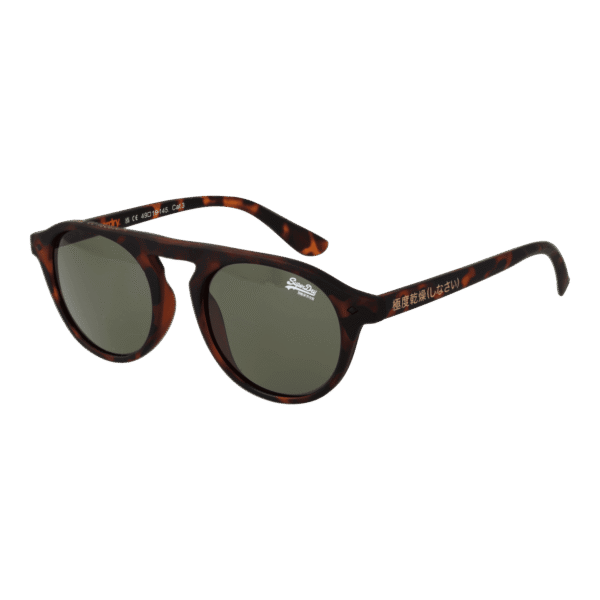 Superdry Panto Sonnenbrille SDS-PALMSPRINGS 49102 in Braun – 45° Seitenansicht