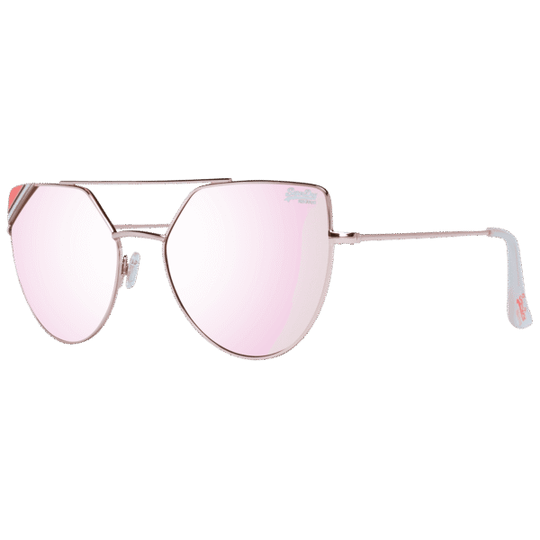 Superdry Pilotenbrille Sonnenbrille SDS Mikki 57272 in Rosé Gold – 45° Seitenansicht