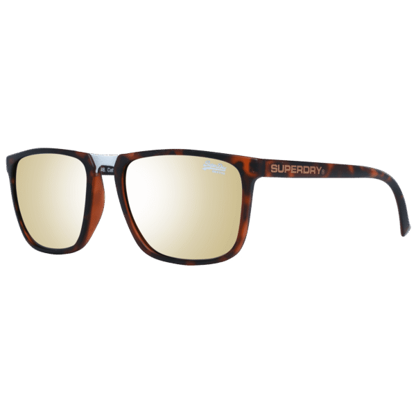 Superdry Trapez Sonnenbrille SDS Aftershock 54102 in Braun – 45° Seitenansicht