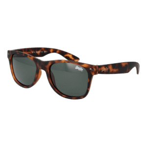 Superdry Rechteck Sonnenbrille SDS-ALFIE 55102P in Braun – 45° Seitenansicht