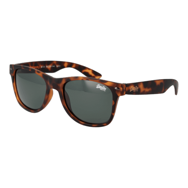 Superdry Rechteck Sonnenbrille SDS-ALFIE 55102P in Braun – 45° Seitenansicht