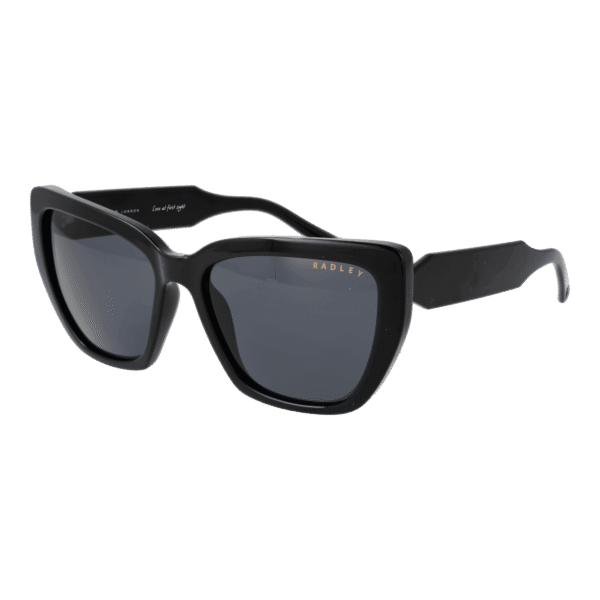 Radley Katzenaugen Sonnenbrille RDS-6501 57104A in Schwarz – 45° Seitenansicht