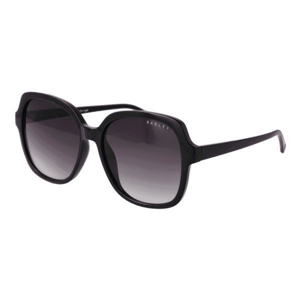 Radley Rund Sonnenbrille RDS-6505 57104 in Schwarz – 45° Seitenansicht