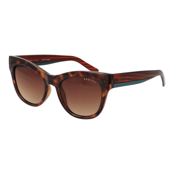 Radley Schmetterling Sonnenbrille RDS-6508 52102A in Braun – 45° Seitenansicht