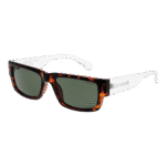 Superdry Rechteck Sonnenbrille SDS-5005 54102A in Braun – 45° Seitenansicht