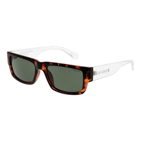 Superdry Rechteck Sonnenbrille SDS-5005 54102A in Braun – 45° Seitenansicht