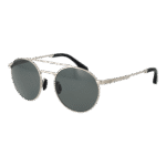 Range Rover Rund Sonnenbrille RRS101 51SLV in Silber – 45° Seitenansicht