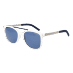 Funky Buddha Rechteck Sonnenbrille FBS2000 53005 in Weiß – 45° Seitenansicht