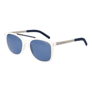 Funky Buddha Rechteck Sonnenbrille FBS2000 53005 in Weiß – 45° Seitenansicht