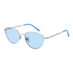 Funky Buddha Rund Sonnenbrille FBS2009 52004 in Silber – 45° Seitenansicht